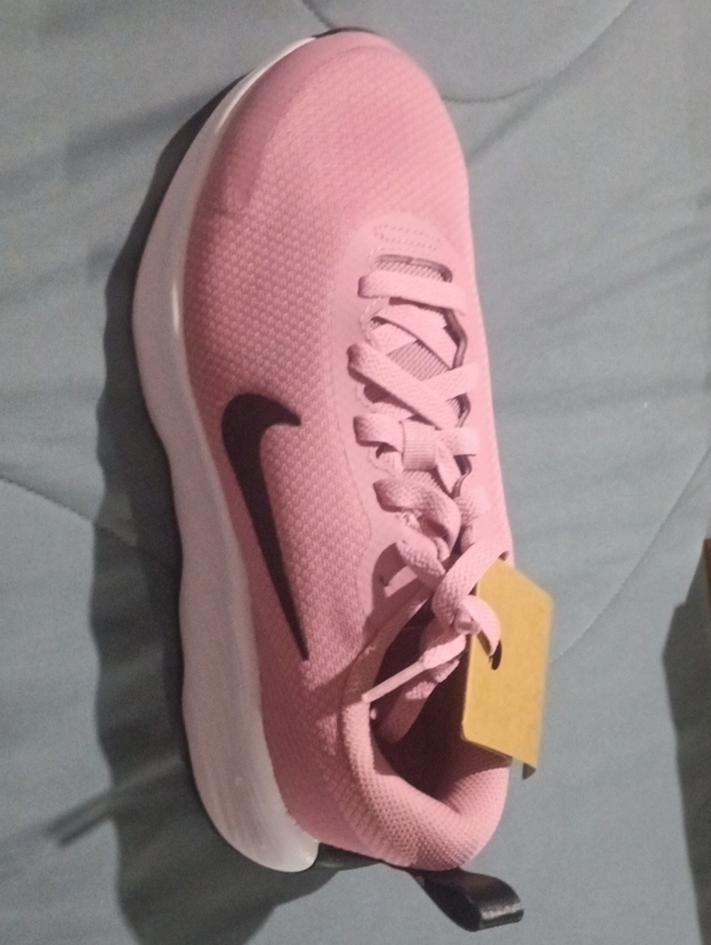 Nike Pink Running Shoe with Black Swoosh
